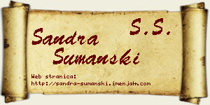 Sandra Šumanski vizit kartica